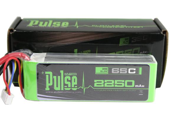 PULSE 2250mAh 3S 11.1V 65C - LiPo Battery