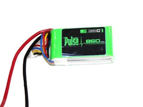 PULSE 860mah 3S 11.1V 35C LiPo Battery